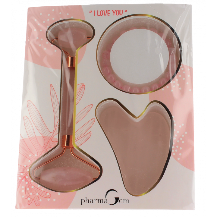 Coffret quartz-rose I love you PharmaGem - coffret de 3 produits