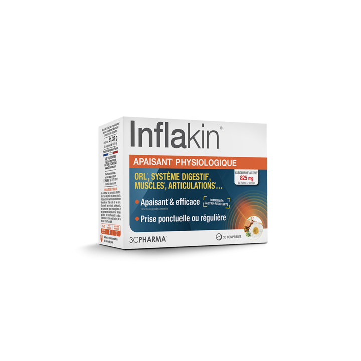 Inflakin apaisant physiologique 3C Pharma - boite de 30 comprimés