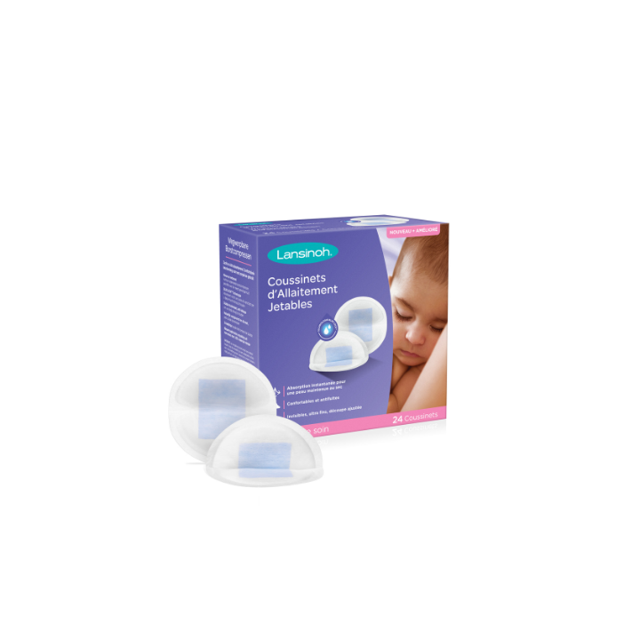 Coussinets d'allaitement jetables Lansinoh - boîte de 24 coussinets