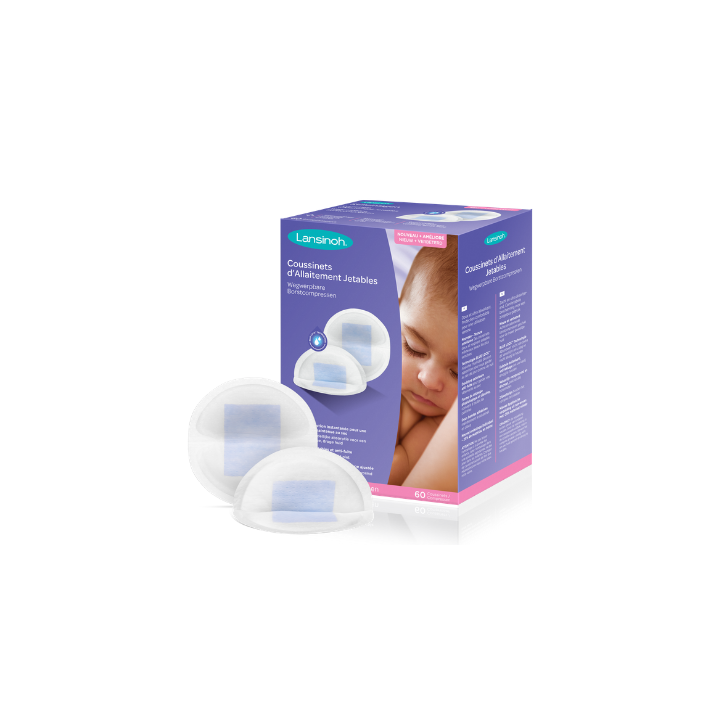 Coussinets d'allaitement jetables Lansinoh - boîte de 60 coussinets