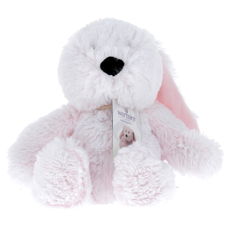 Cozy peluches bouillotte Lapin Rose Soframar - 1 peluche de 30 cm