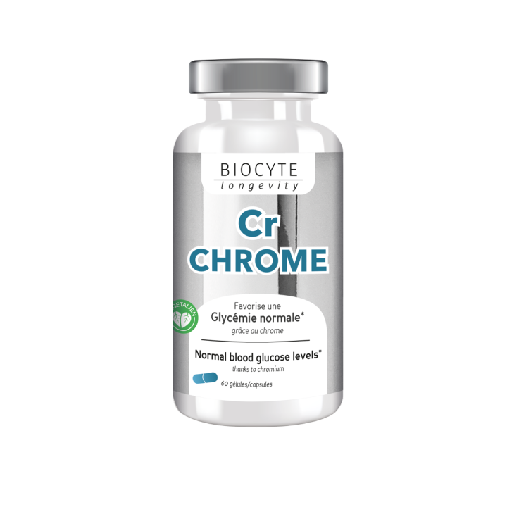 Cr chrome glycémie normale Biocyte - boîte de 60 gélules micro-encapsulés