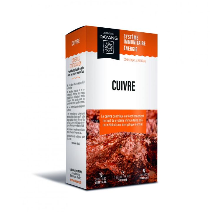 Cuivre Dayang - boîte de 30 gélules