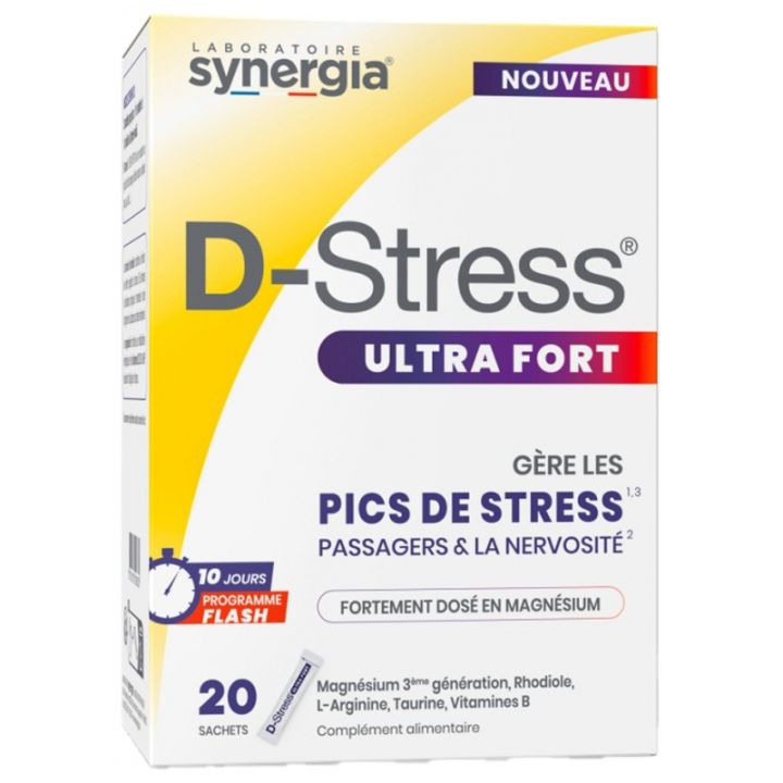 D-Stress ultra fort Synergia - boite de 20 sachets