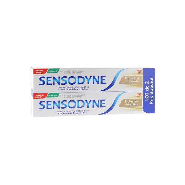 Protection complète Sensodyne - lot de 2 tubes de 75 ml