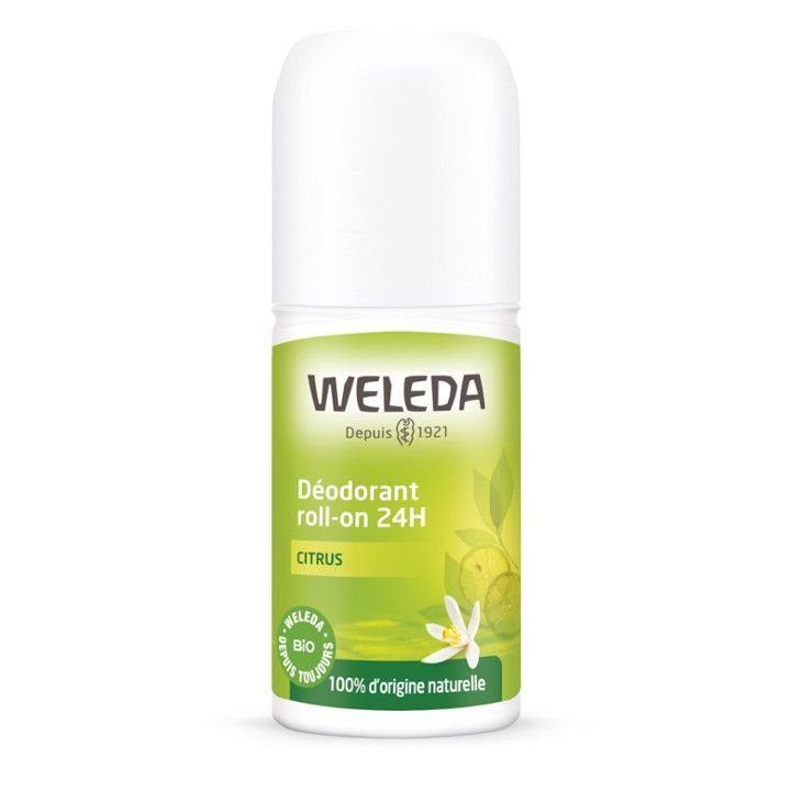 Déodorant au Citrus Roll-on 24h Weleda - roll-on de 50 ml