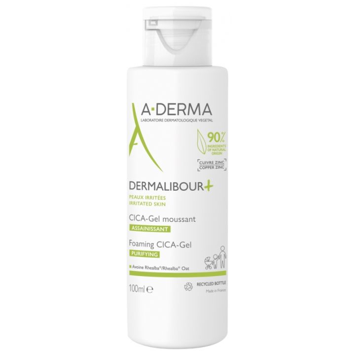 Dermalibour+ CICA - Gel moussant A-Derma - flacon de 100 ml