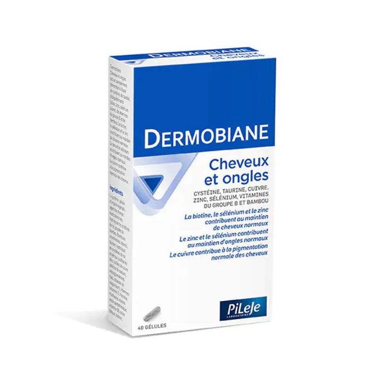 Dermobiane cheveux et ongles Pileje - boîte de 40 gélules