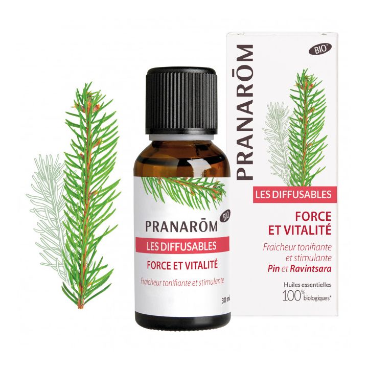 Diffusable Force et Vitalité Pranarom - flacon de 30 ml