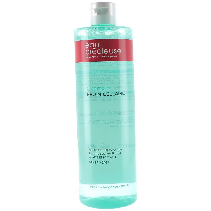 Eau précieuse clearskin eau micellaire démaquillante - flacon 400 ml