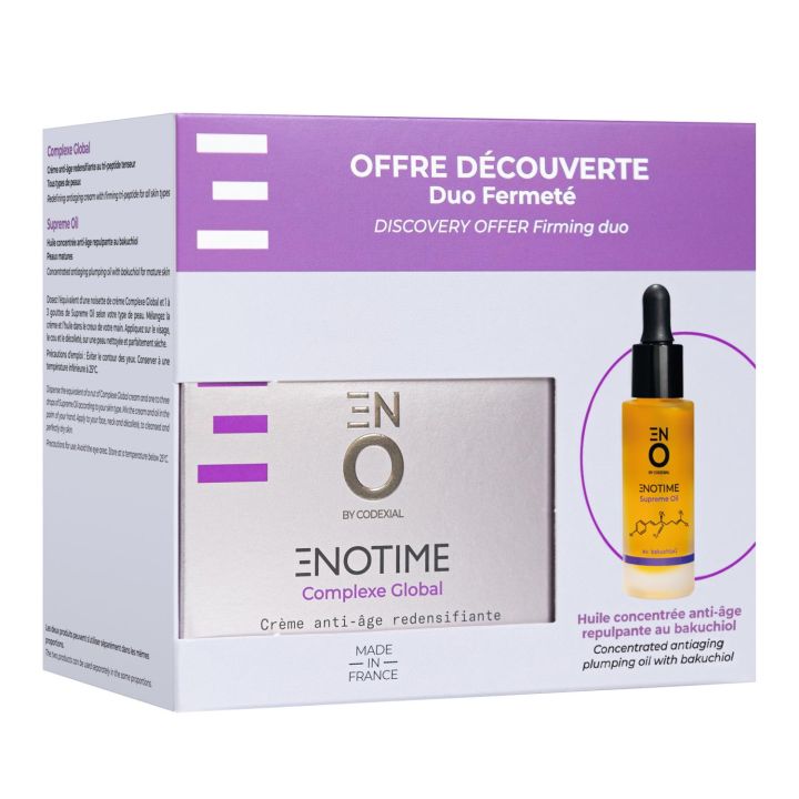 Eno Laboratoire Codexial ENOTIME Complexe Global +  Supreme Oil Duo Fermeté - coffret de 2 produits
