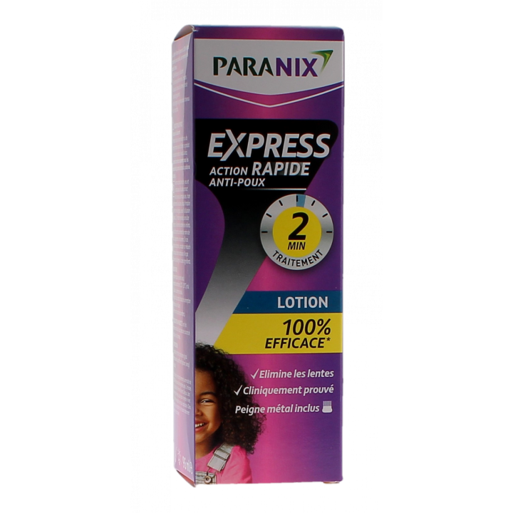 Express Lotion anti-poux Paranix - flacon de 95ml + un peigne