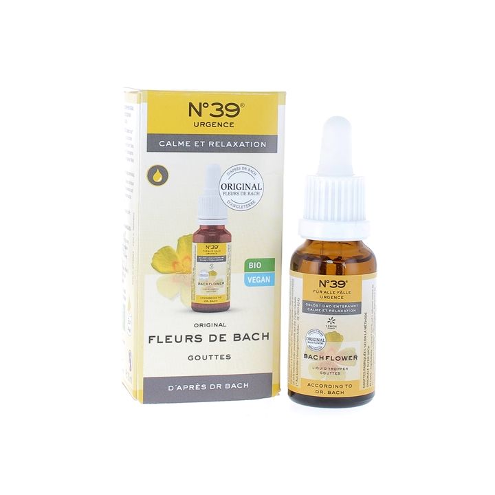 Fleurs de Bach calme et relaxation N°39 Lemon pharma - flacon de 20ml