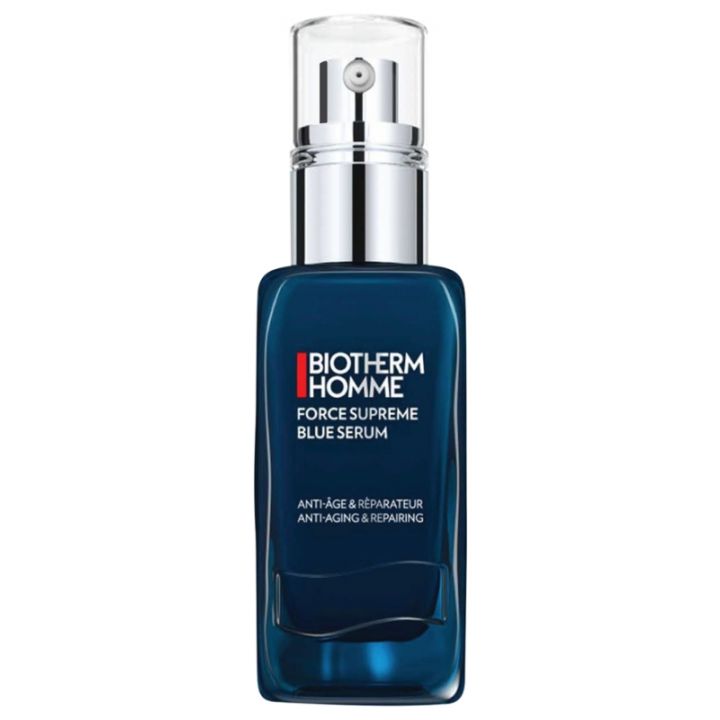 Force Suprême Sérum bleu anti-âge & réparateur homme Biotherm - flacon-pompe de 50 ml
