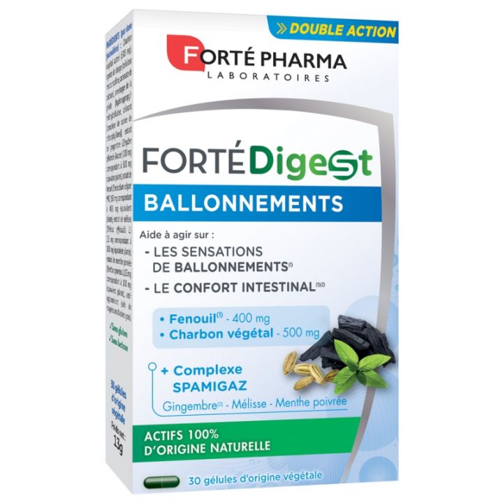 Forté Digest ballonnements Forté Pharma - boîte de 30 gélules