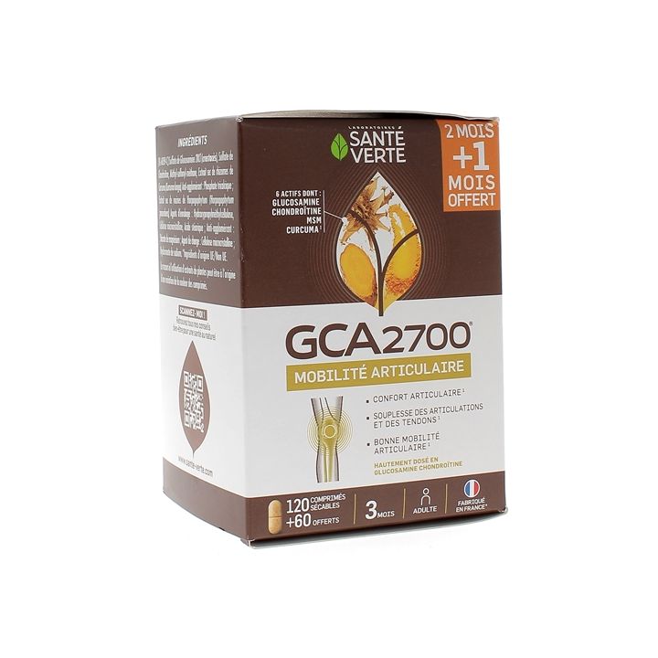 GCA 2700 mobilité articulaire Santé Verte - 120 comprimés + 60 offerts