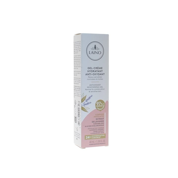 Gel-crème hydratant anti-oxydant Laino - tube de 40 ml