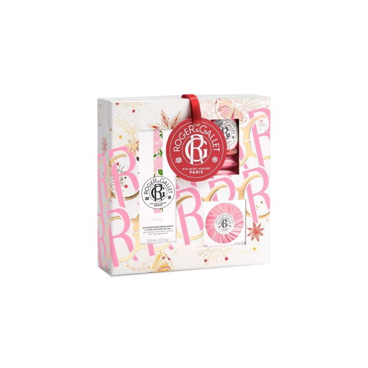 Rose Coffret rituel parfumé Roger & Gallet - coffret de 3 produits