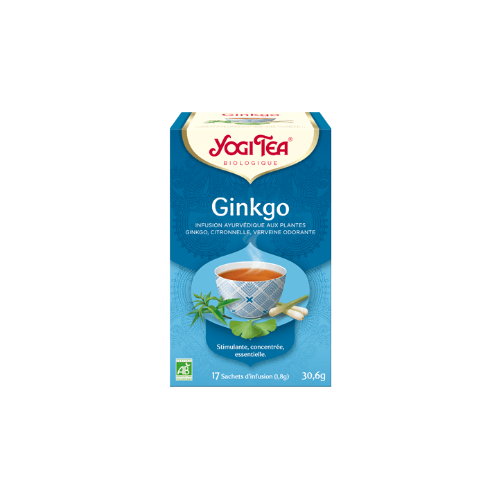 Ginkgo bio Yogi Tea - boite de 17 sachets 