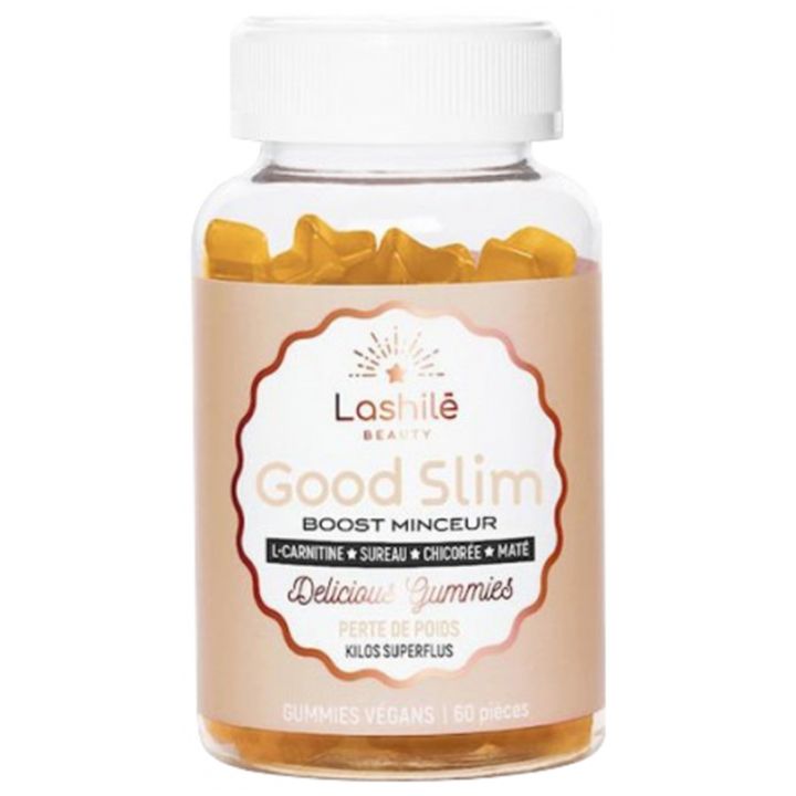 Good Slim boost minceur Lashilé Beauty - boîte de 60 gummies végans