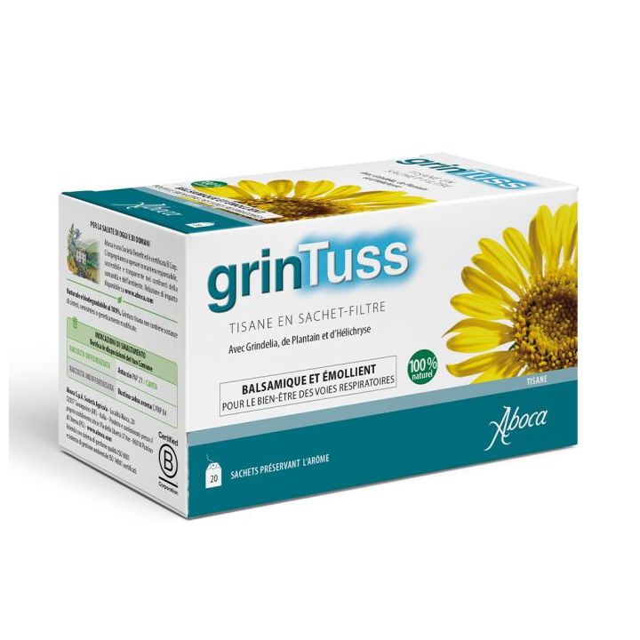 GrinTuss Tisane Aboca - boîte de 20 sachets