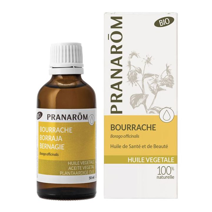 Huile végétale BIO de bourrache Pranarôm - flacon de 50 ml