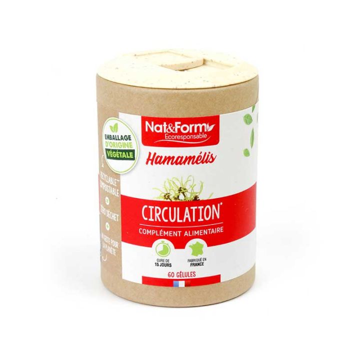 Hamamélis Ecoresponsable Nat&Form - Boite de 60 gélules