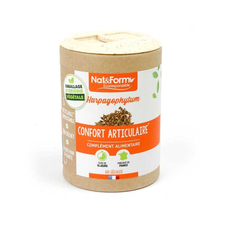 Harpagophytum Ecoresponsable Nat&Form - boite de 60 gélules