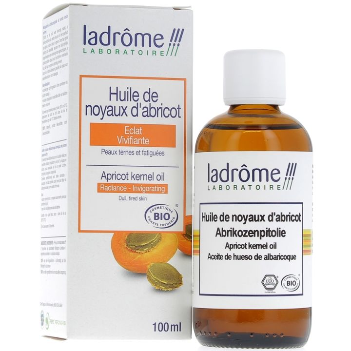 Huile de noyaux d'abricot Bio Ladrôme - Flacon de 100 ml