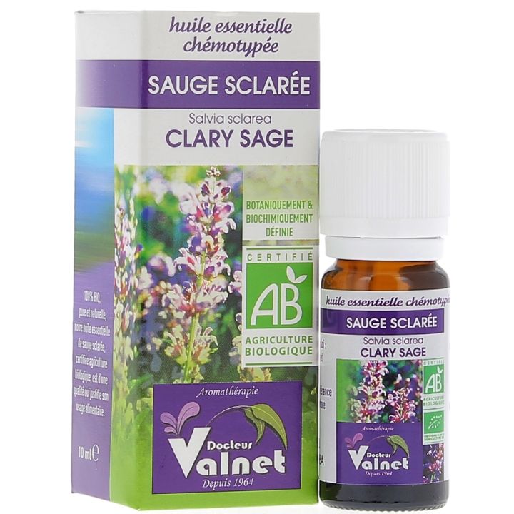 Huile essentielle Sauge sclarée Bio Dr Valnet - 10 ml