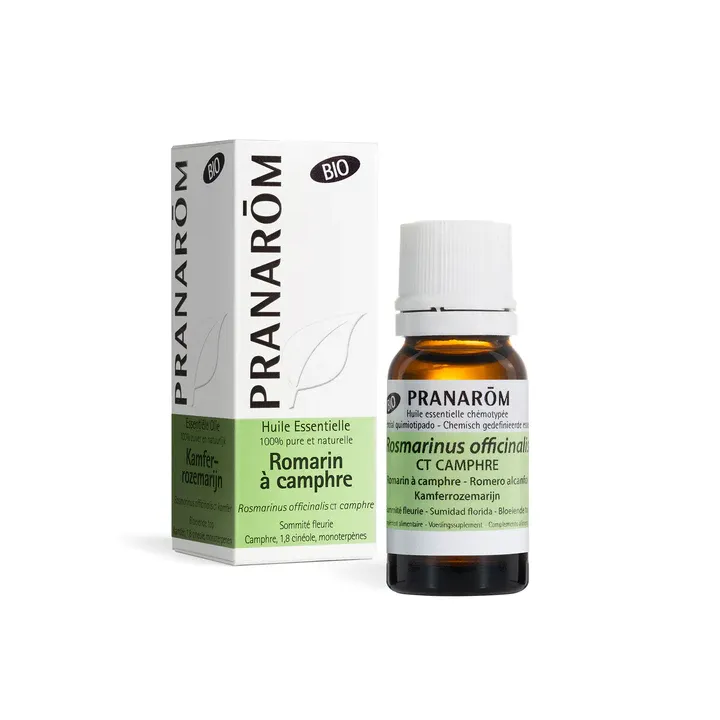 Huile essentielle de Romarin à camphre bio Pranarôm - flacon de 10 ml