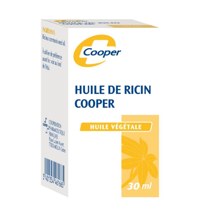 Huile végétale de ricin Cooper - flacon de 30 ml