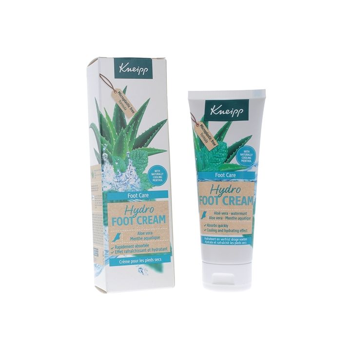 Hydro Foot Cream Crème pour les pieds Kneipp - tube de 75 ml