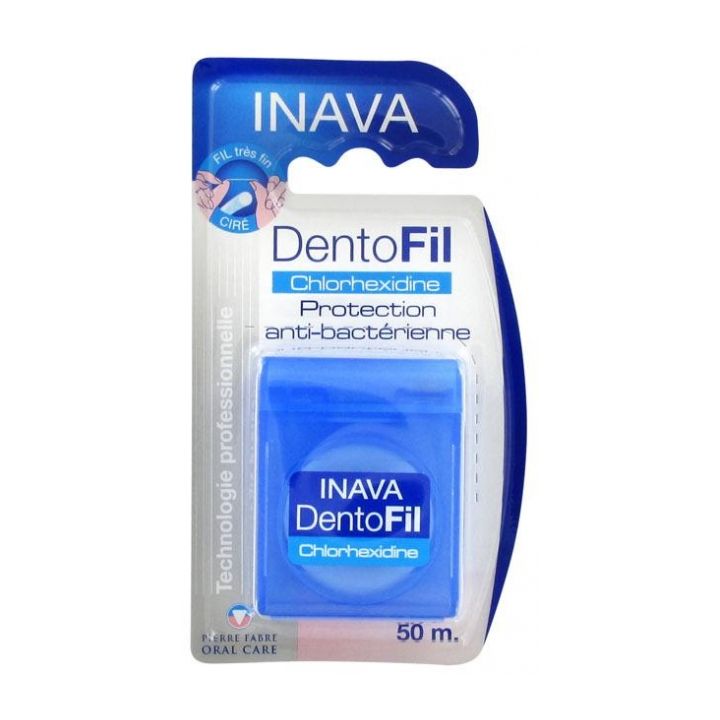DentoFil fil dentaire chlorhexidine Inava - boîte de 50 m