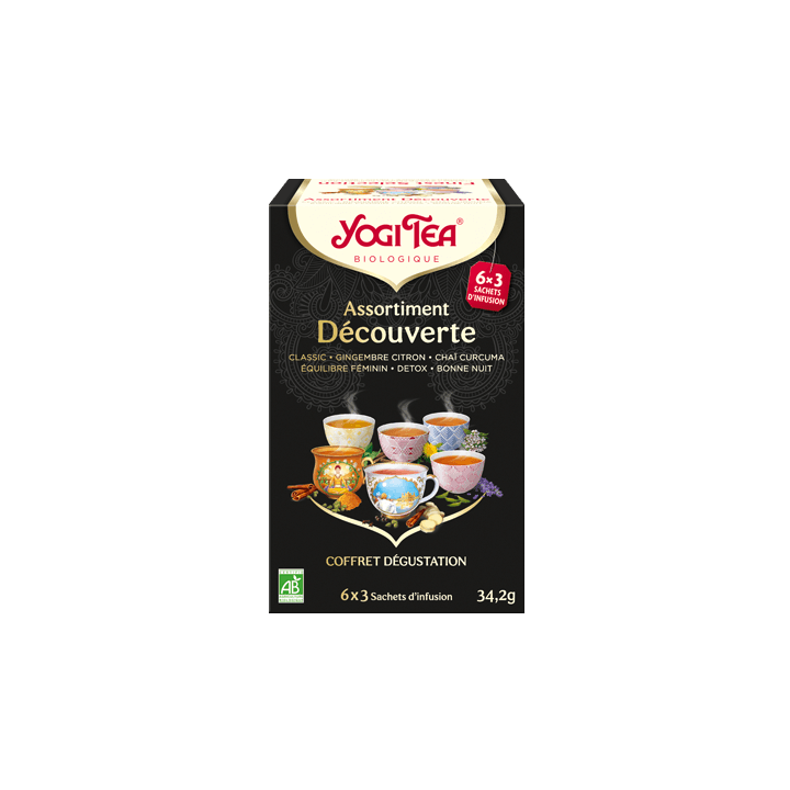 Infusion Assortissement Découverte Yogi Tea - boite de 18 sachets