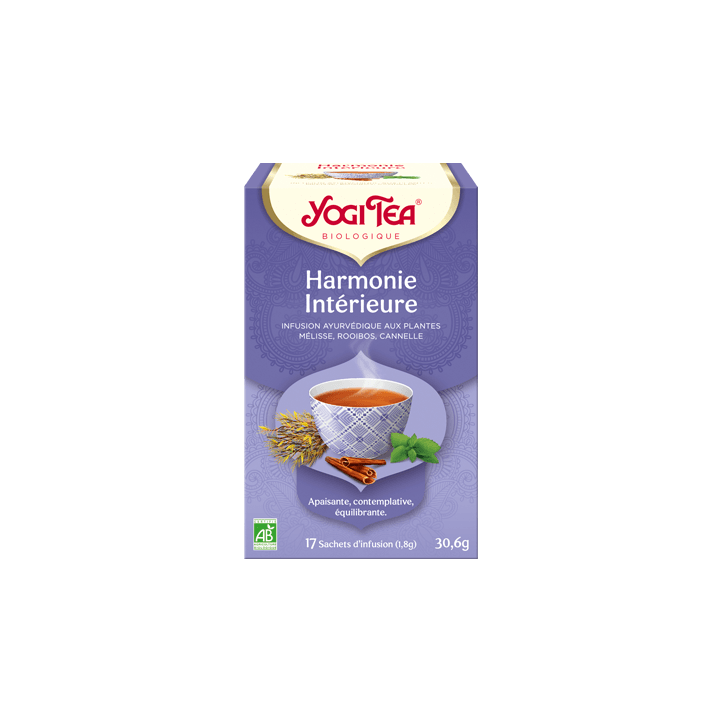 Infusion ayurvédique Harmonie Intérieure Yogi Tea - boite de 17 sachets