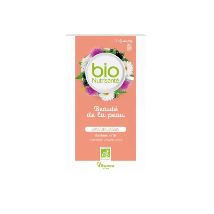 Infusion beauté de la peau BIO Nutrisanté - boite de 20 sachets