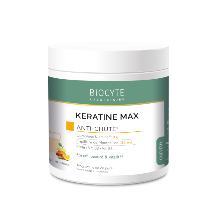 Keratine Max anti-chute Biocyte - boîte de 240 g