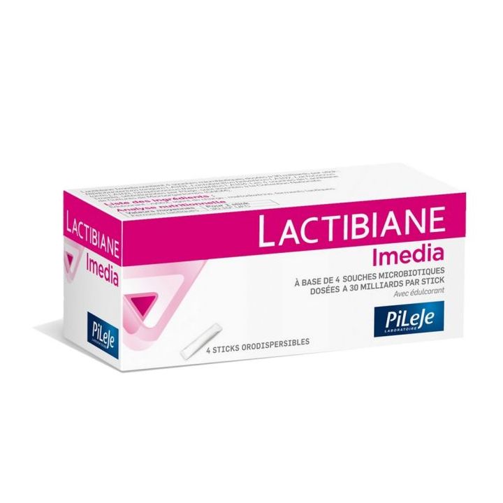 Lactibiane imedia microbiote Pileje - boite de 4 sticks orodispersibles