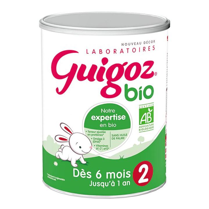 Lait en poudre Bio 2ème âge Guigoz - boite de 800 g