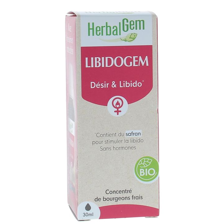Libidogem désir & libido femme bio Herbalgem - flacon compte-gouttes de 30ml