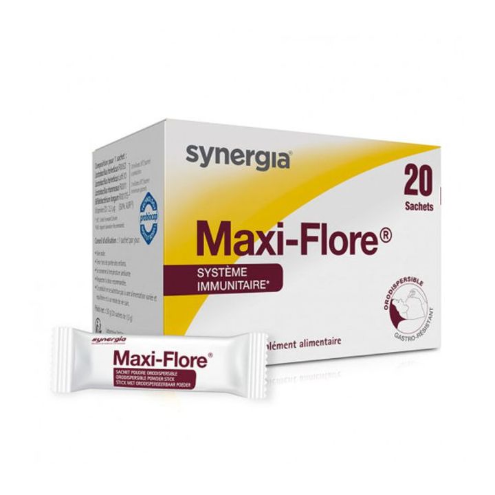 Maxi-flore système immunitaire Synergia - boîte de 20 sachets