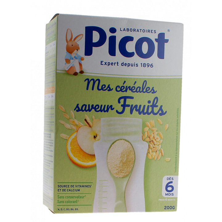 Mes céréales saveur fruits Picot - boite de 200g