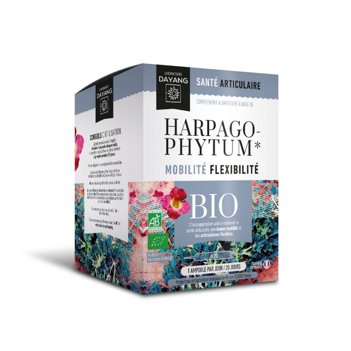 Mobilité et flexibilité Harpagophytum Bio Dayang - boîte de 20 ampoules