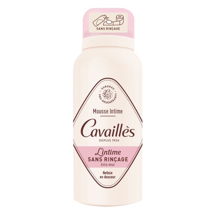 Mousse intime sans rinçage extra-doux Cavaillès - flacon de 100ml