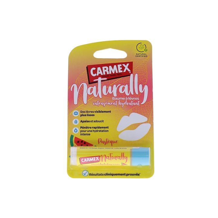 Naturally Baume à lèvres Intensément hydratant Pastèque Carmex - stick de 4g