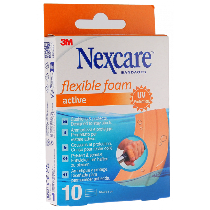 Pansements Nexcare active - boîte de 10 pansements