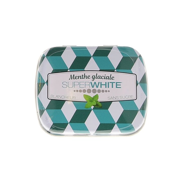 Pastilles menthe glaciale Superwhite - boîte de 50 pastilles