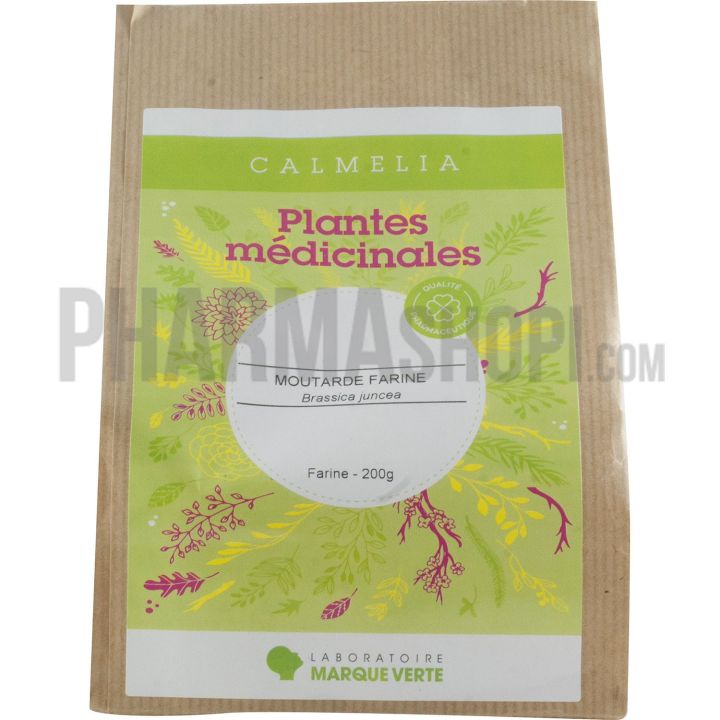Plantes conditionnées farine de Moutarde Marque verte - boîte de 200 g