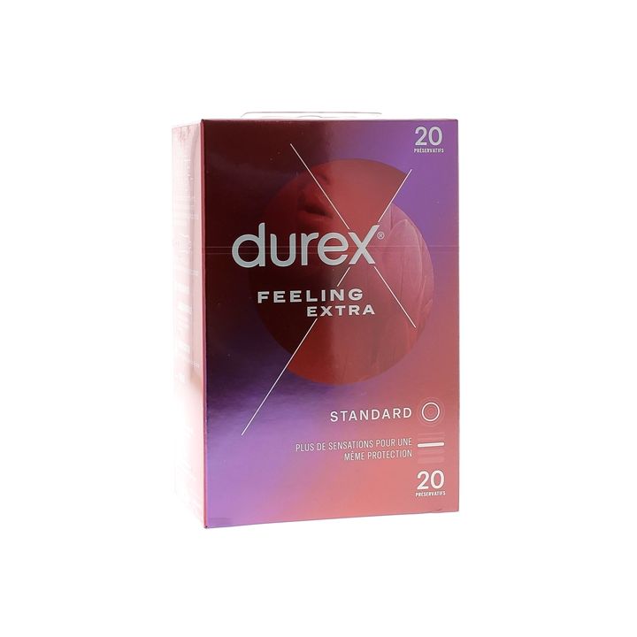 Préservatifs Feeling Extra Durex - boîte de 20 préservatifs